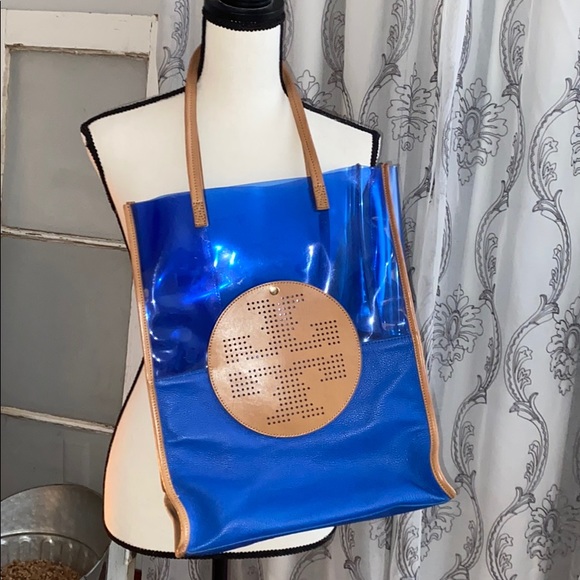 Tory Burch Handbags - Tory Burch Vinyl and Leather Tote